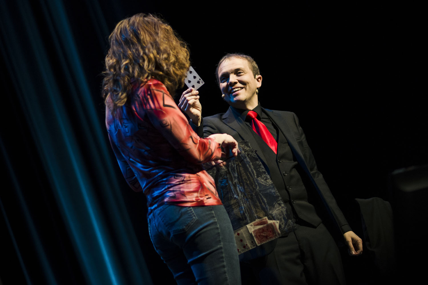 The French magician Boris Wild performing his magic show Crescendo