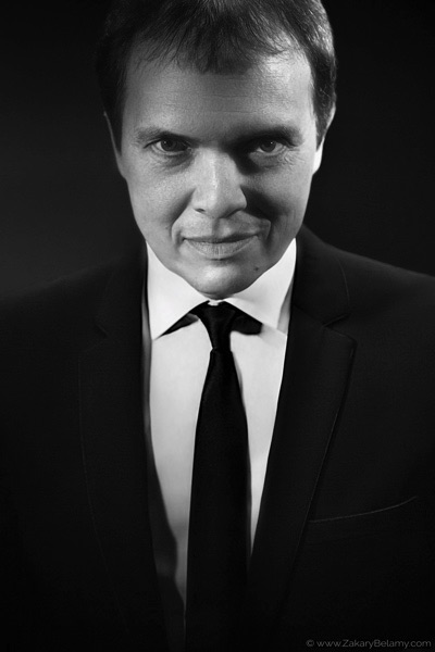 Black & White portrait of French magician Boris Wild